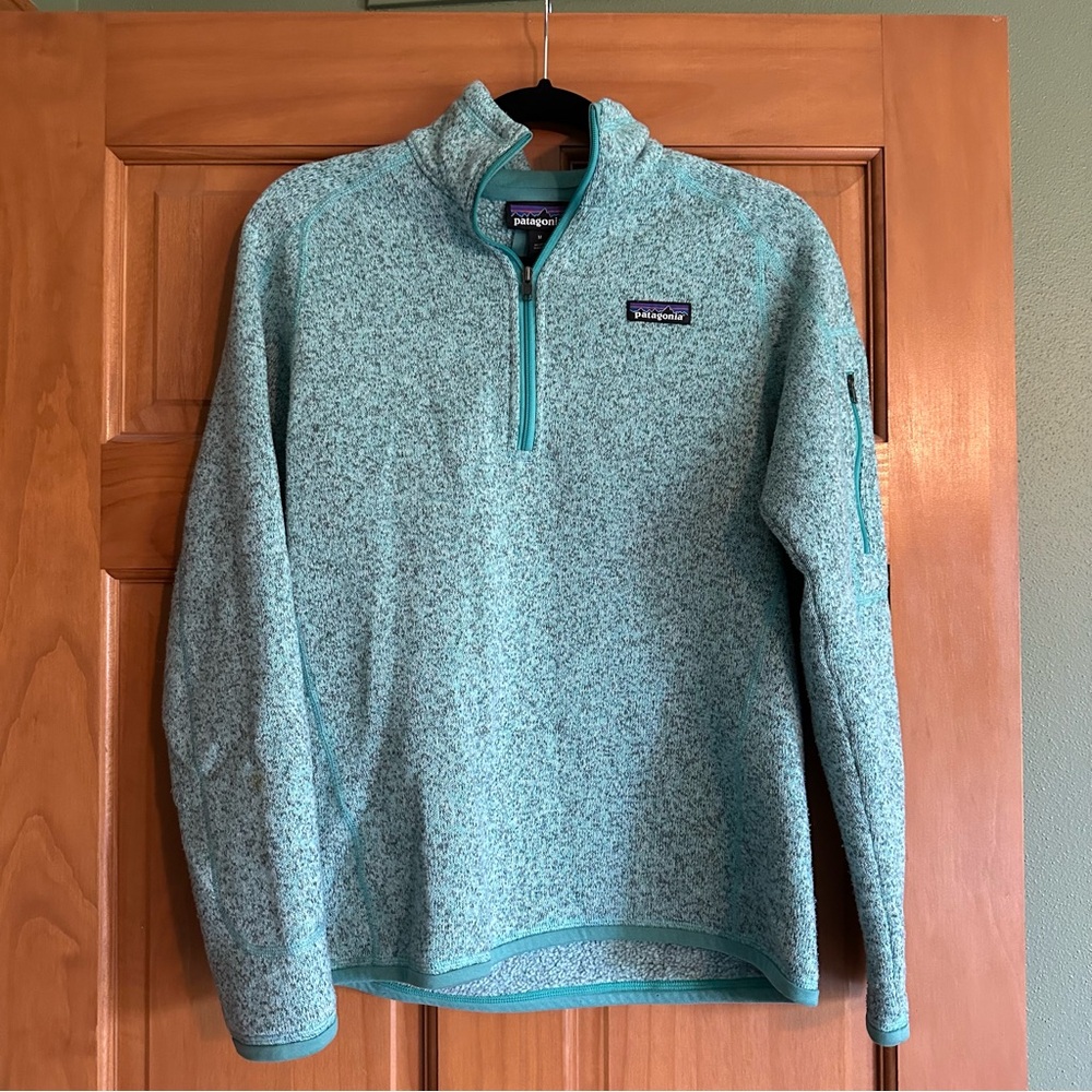 Patagonia Teal Better Sweater 1/4 Zip Fleece